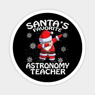 Santas Favorite Astronomy Teacher Christmas Magnet